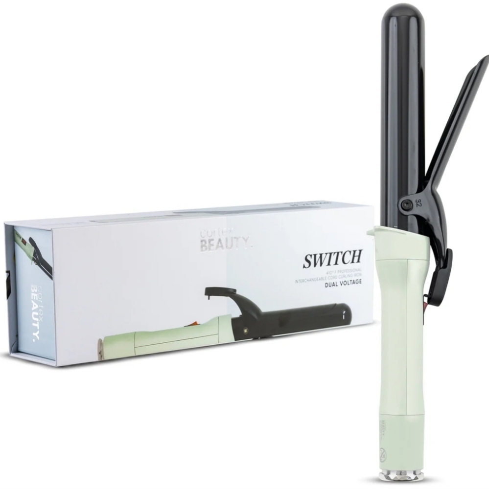 Switch | Dual Voltage Professional Interchangeable Cord Curling Iron - USA Cord